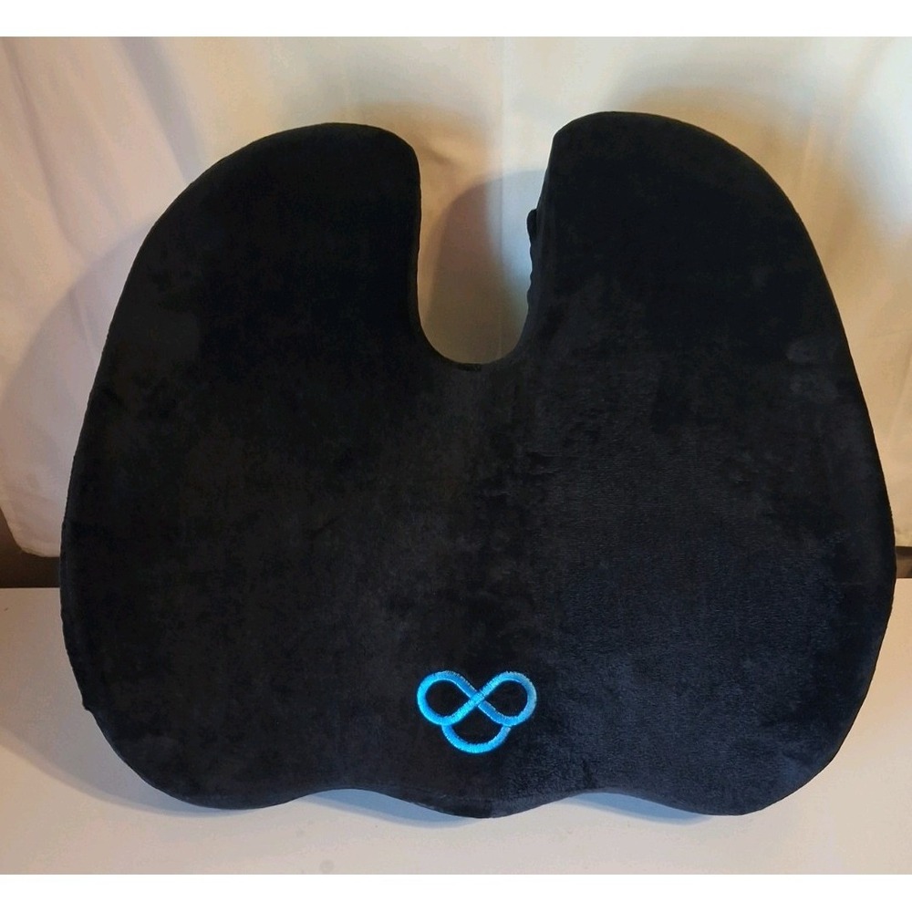 Everlasting Comfort Memory Foam Ergonomic Seat Cushion, Black